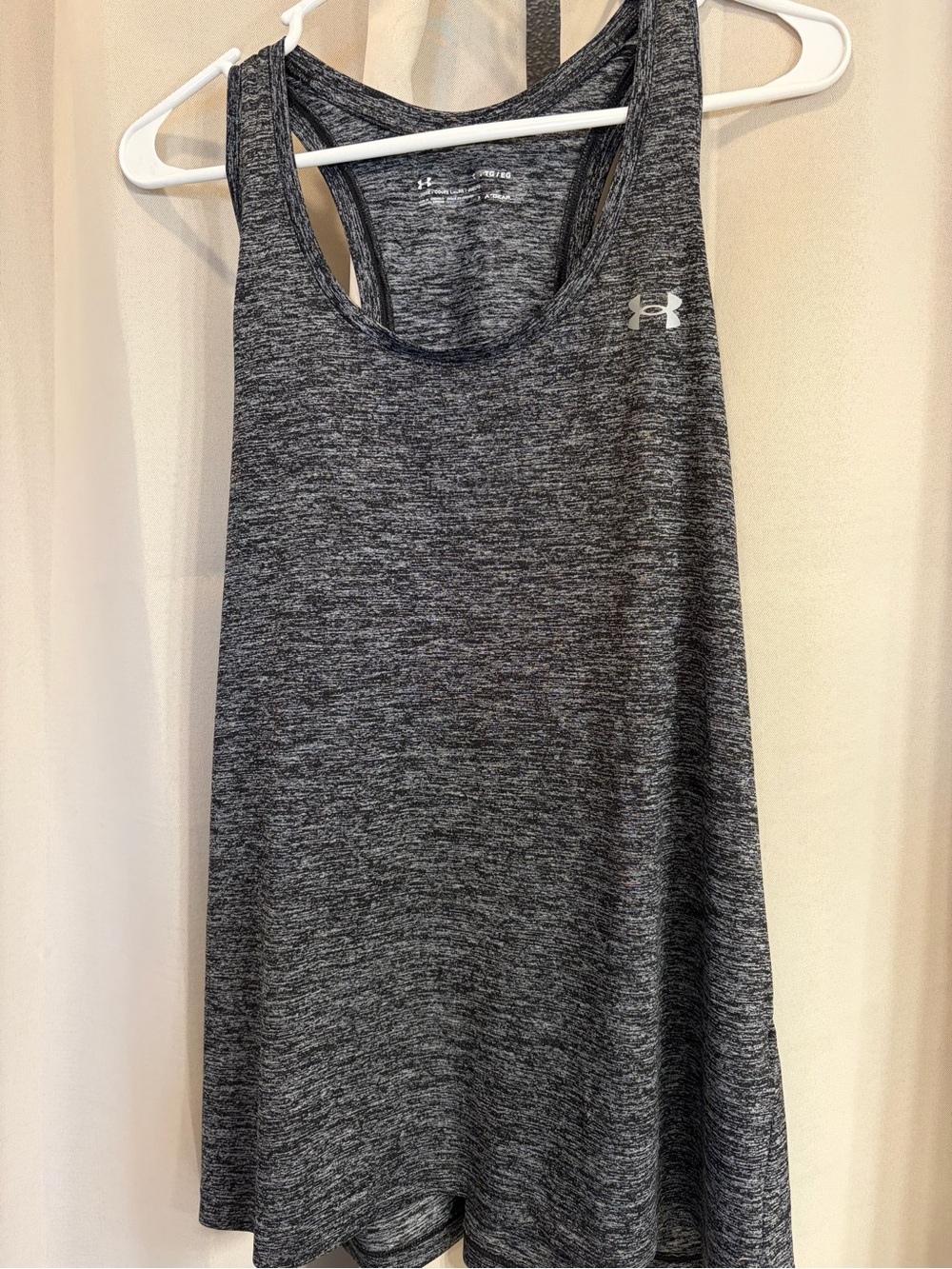 Under Armour Women's Charcoal Heather Racerback Tank Top